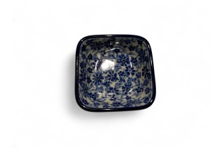 604 Bunzlau vierkant schaaltje 8 x 8 cm 2998X 604 Kleine vierkante schaaltjes 8 x 8 cm